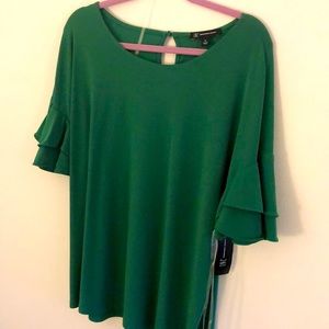 Bright green short sleeved top - brand new